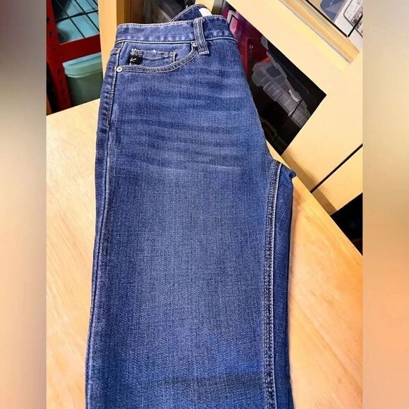 NWOT KanCan Distressed Cropped Jeans Size 5/26 #YT13 - Picture 1 of 7